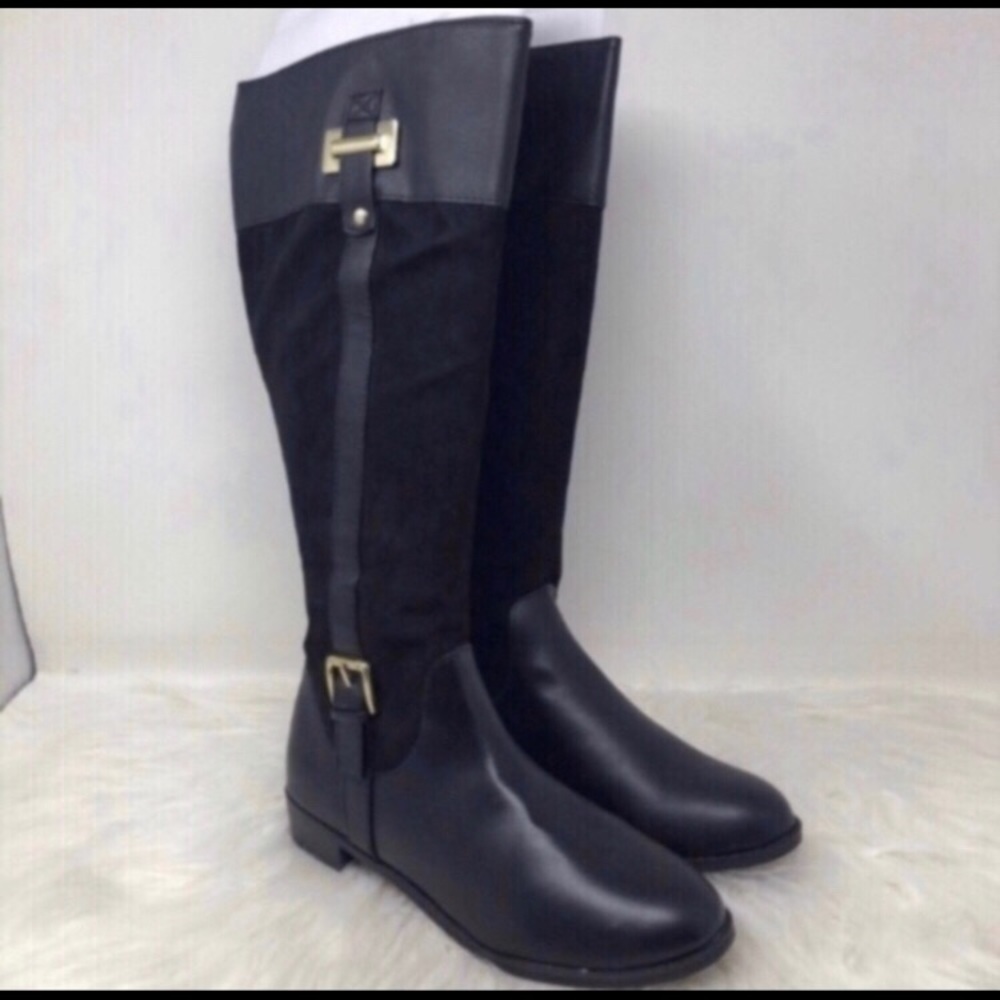 Karen Scott Deliee2 Riding Boots, Black size 8.5 W